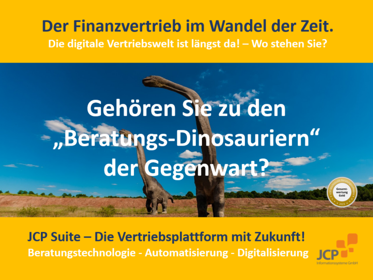 Finanzvertrieb-Wandel-Zeit-Beratung-Dinosaurier